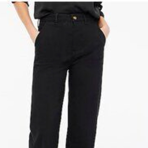 J. Crew Wide-Leg High
Waist Denim Black
Jeana All Day Stretch Size 31‎ 
NWT - Picture 6 of 15
